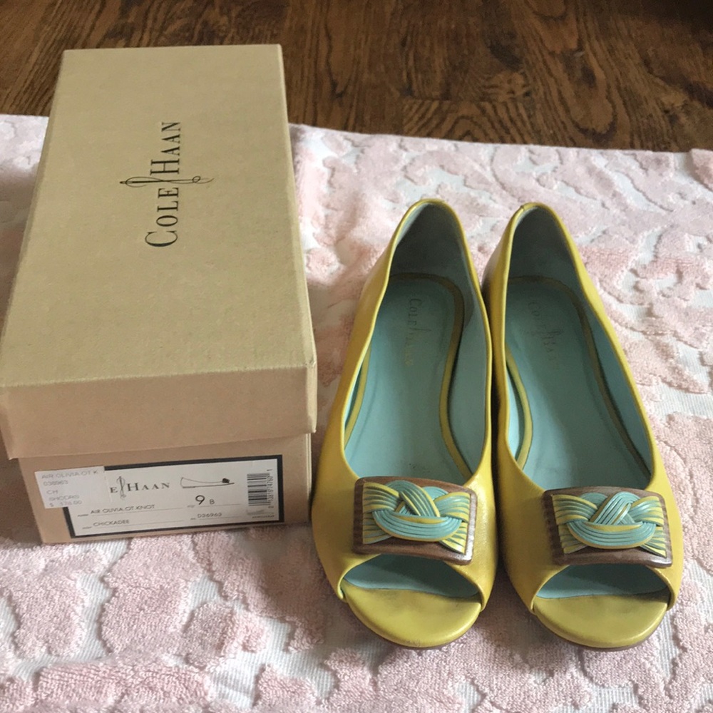 Cole Haan Air Olivia peep toe flats